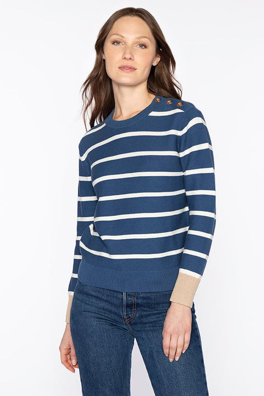 GARTER BUTTON SHOULDER CREW