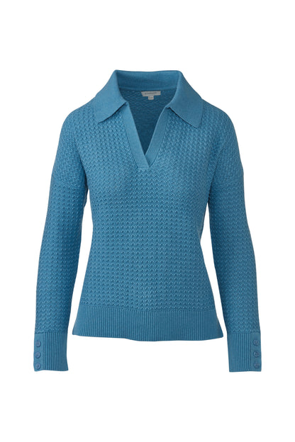 Textured Splitneck Polo