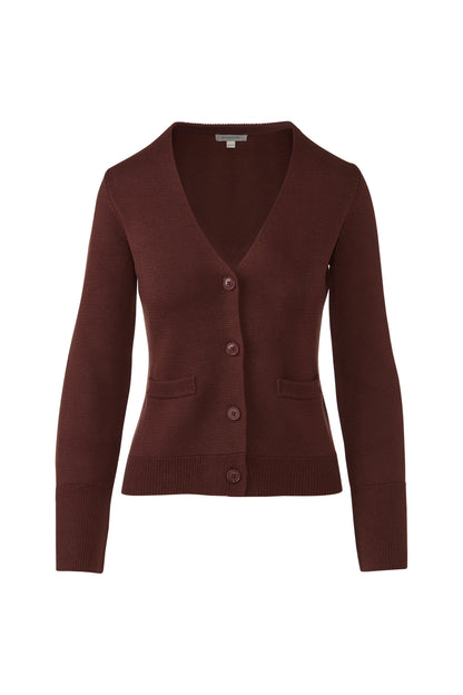 Double Knit Vee Cardigan