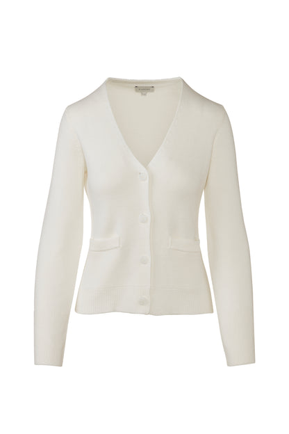 Double Knit Vee Cardigan
