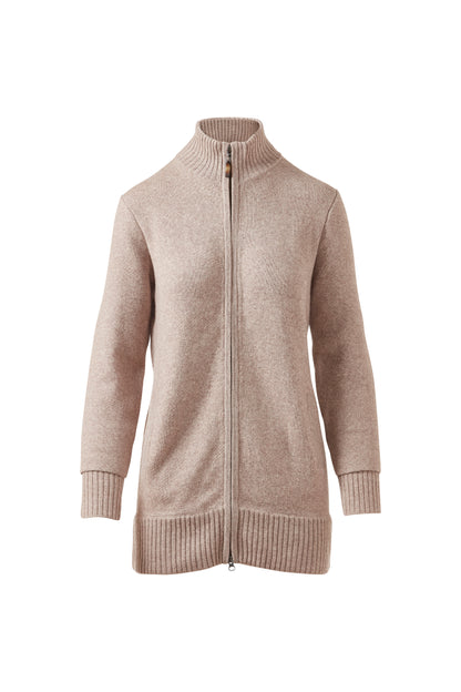 ZIP MOCK CARDIGAN