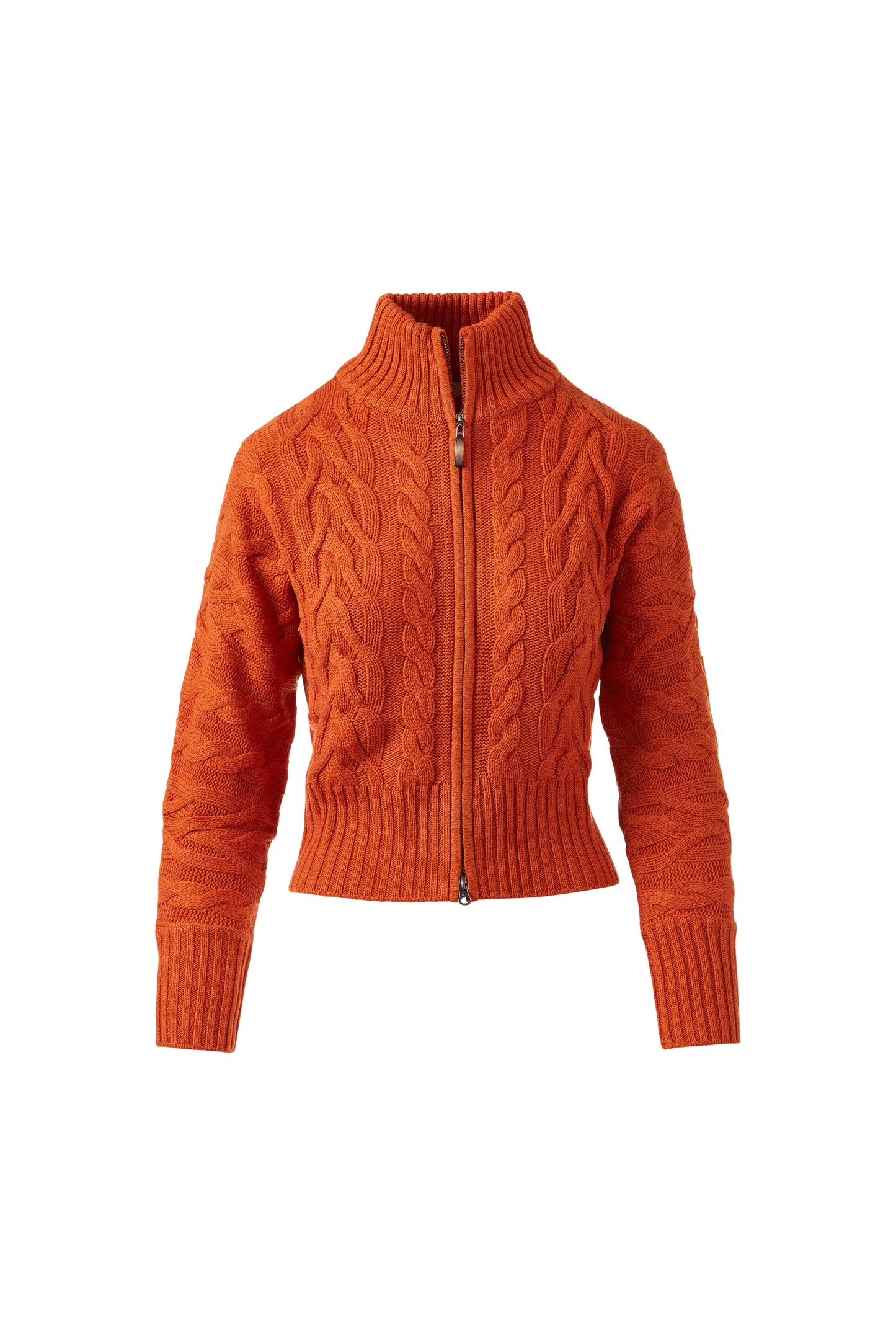 LUXE CABLE ZIP CARDIGAN