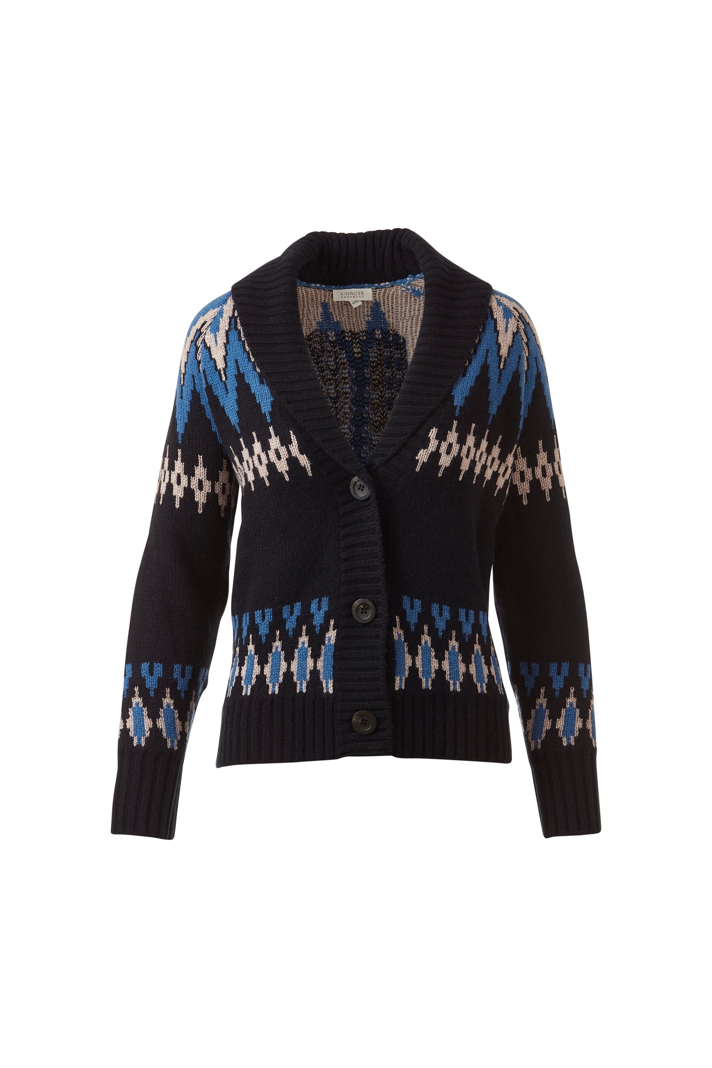 FAIRISLE SHAWL COLLAR CARDIGAN
