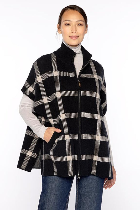 S/L ZIP MOCK CARDIGAN