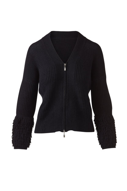 Fringe Sleeve Cardigan