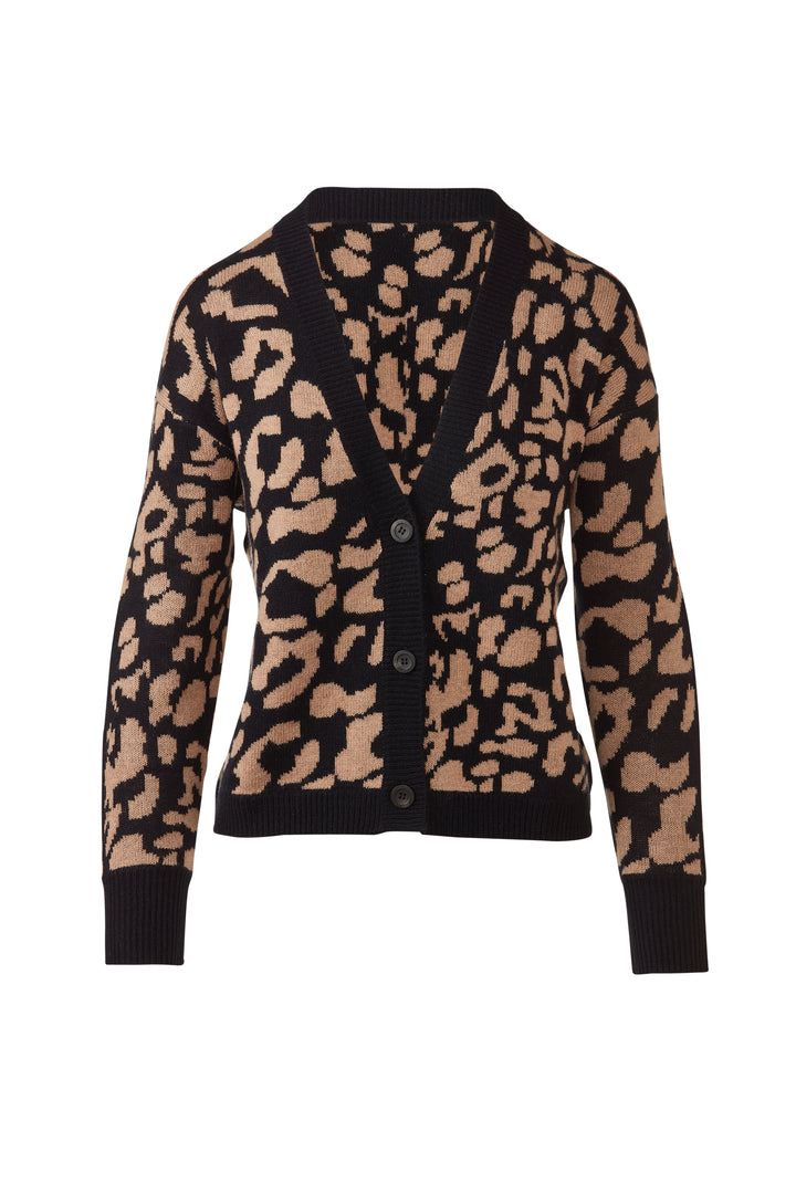 Double Knit Leopard Cardigan