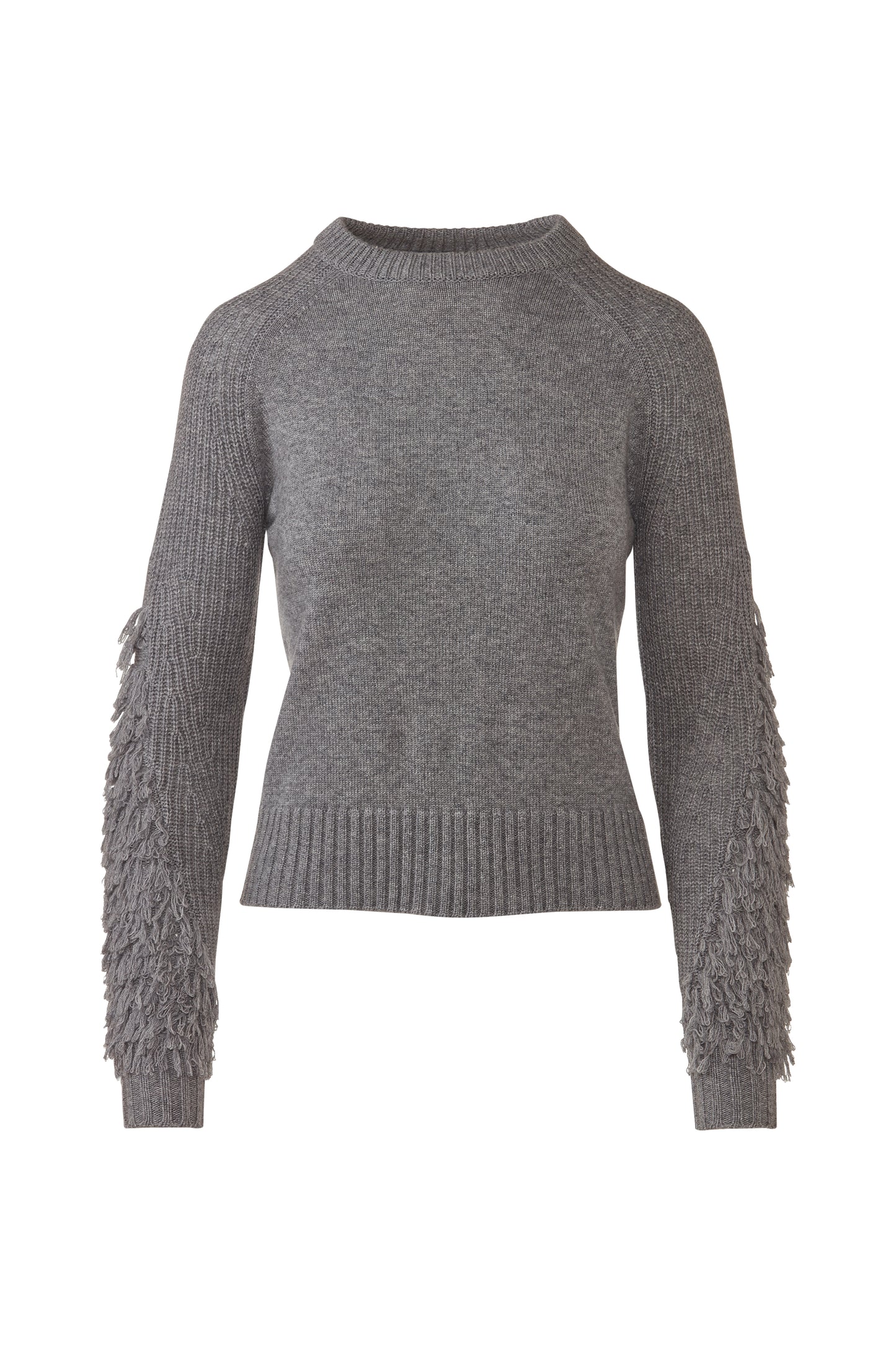 Fringe Sleeve Crew