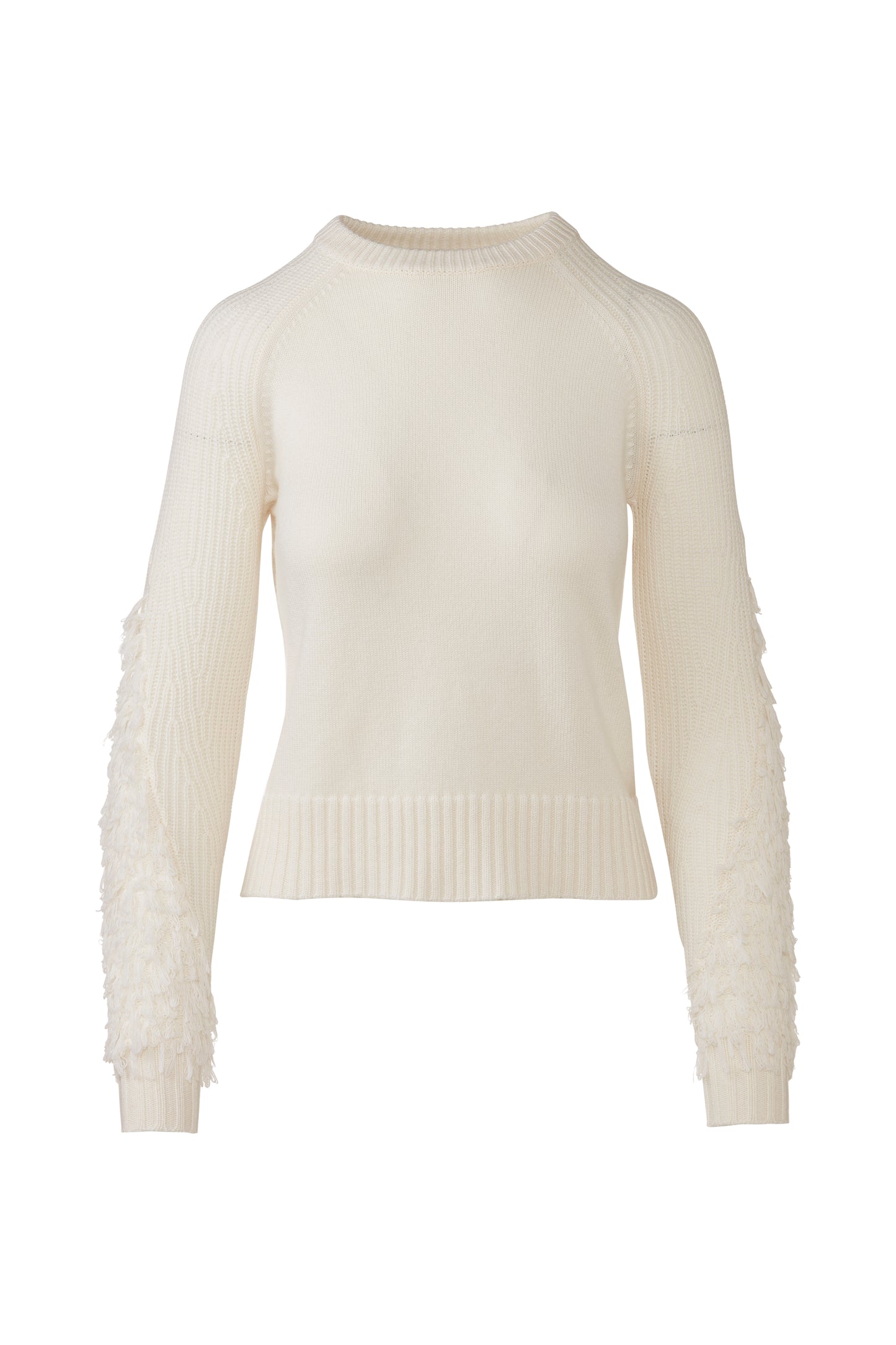 Fringe Sleeve Crew