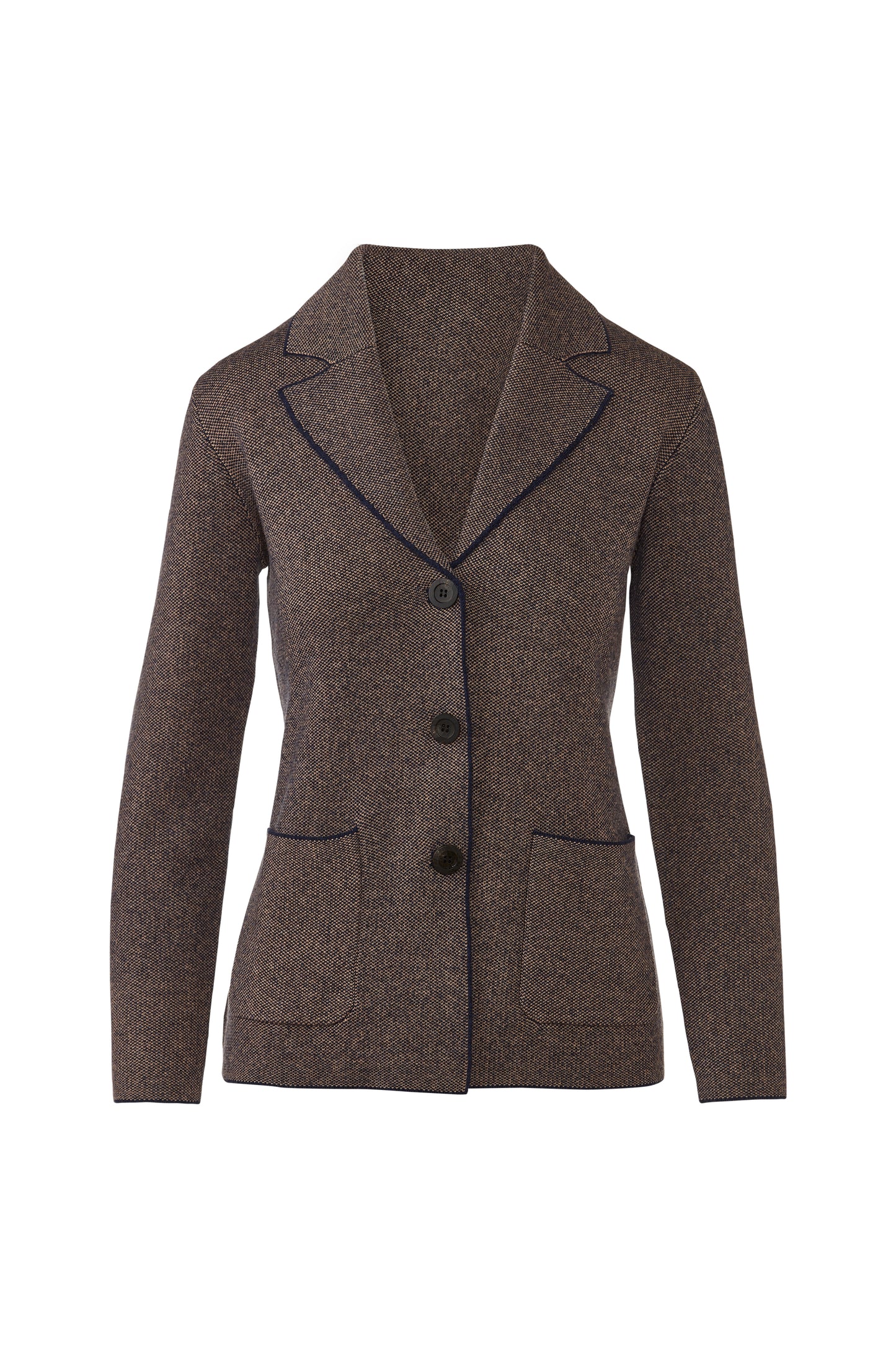 Tweed Notch Collar Cardigan