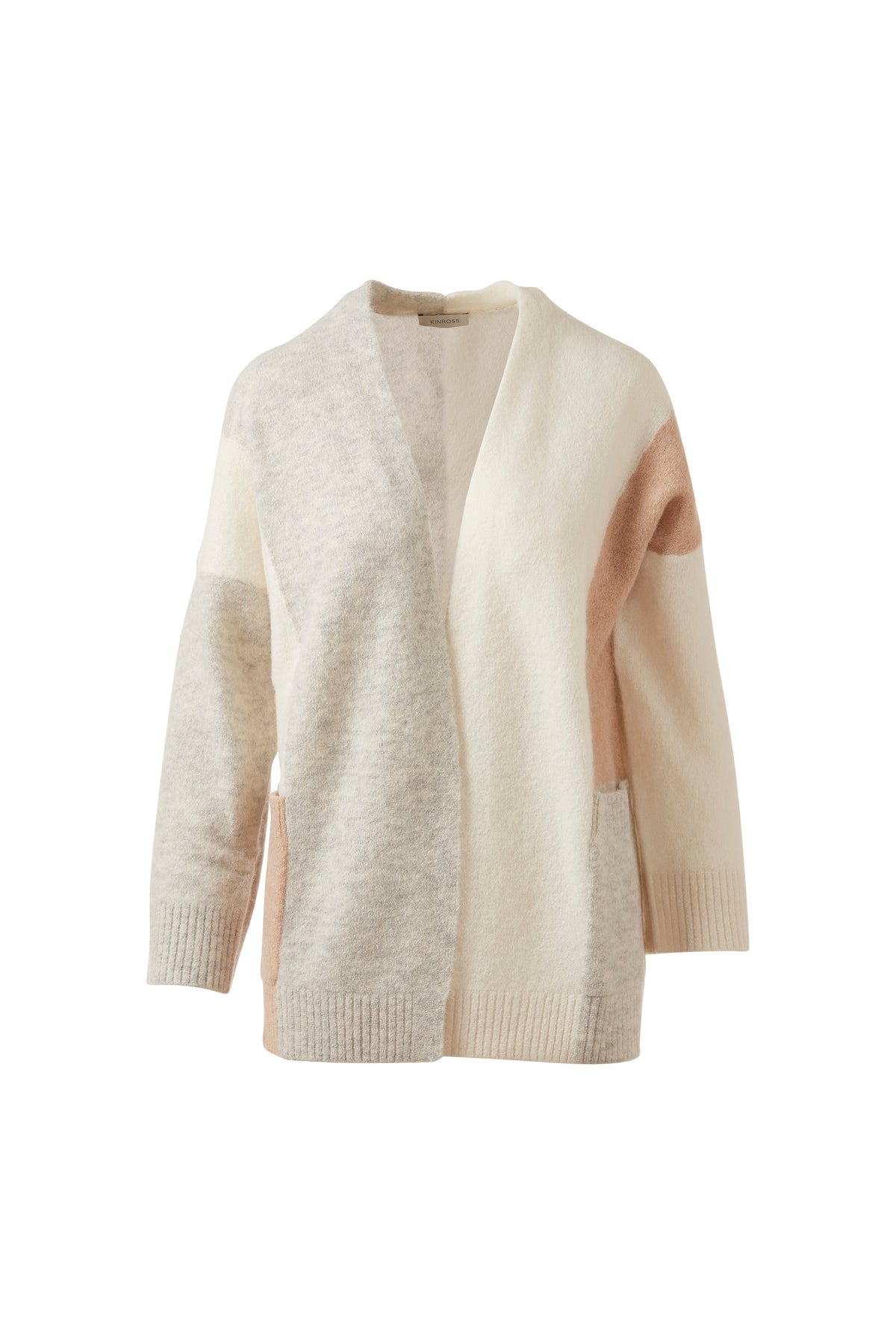 LOFTY COLORBLOCK CARDIGAN – Kinross Cashmere