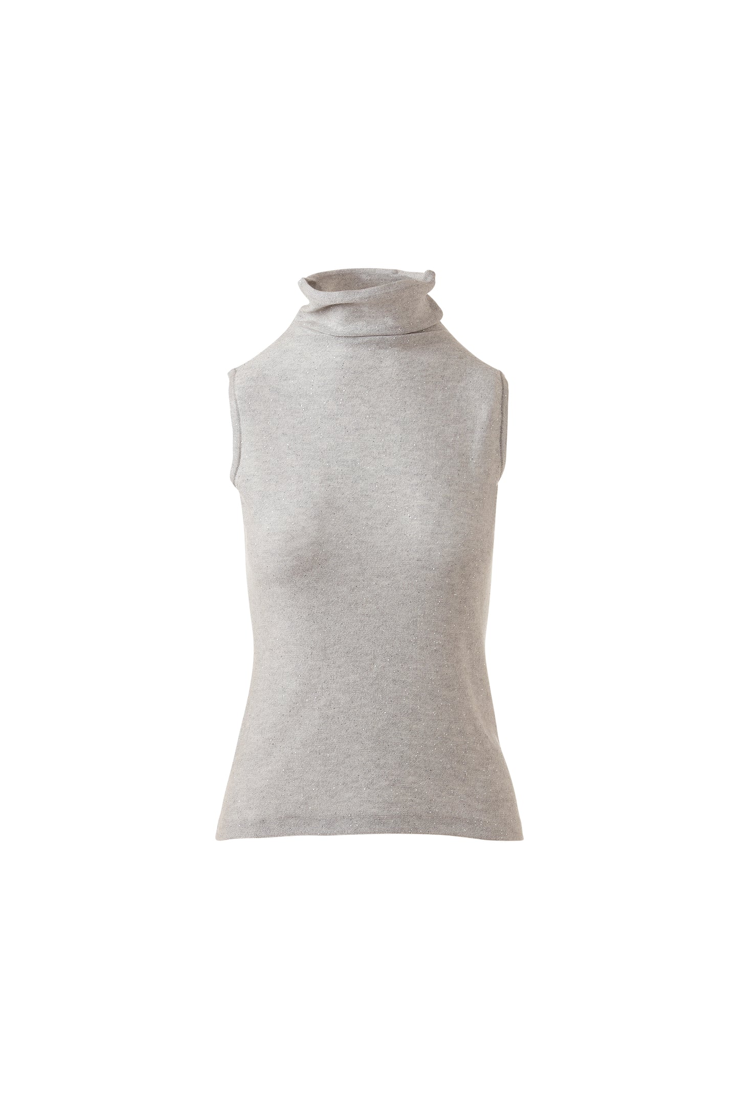 SEQUIN SLEEVELESS FUNNEL