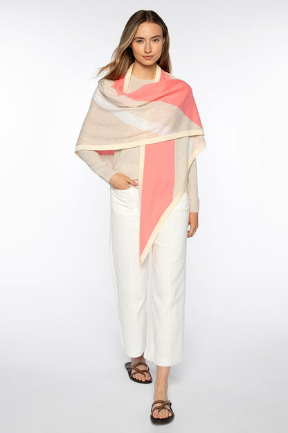 STRIPE TRIANGLE WRAP