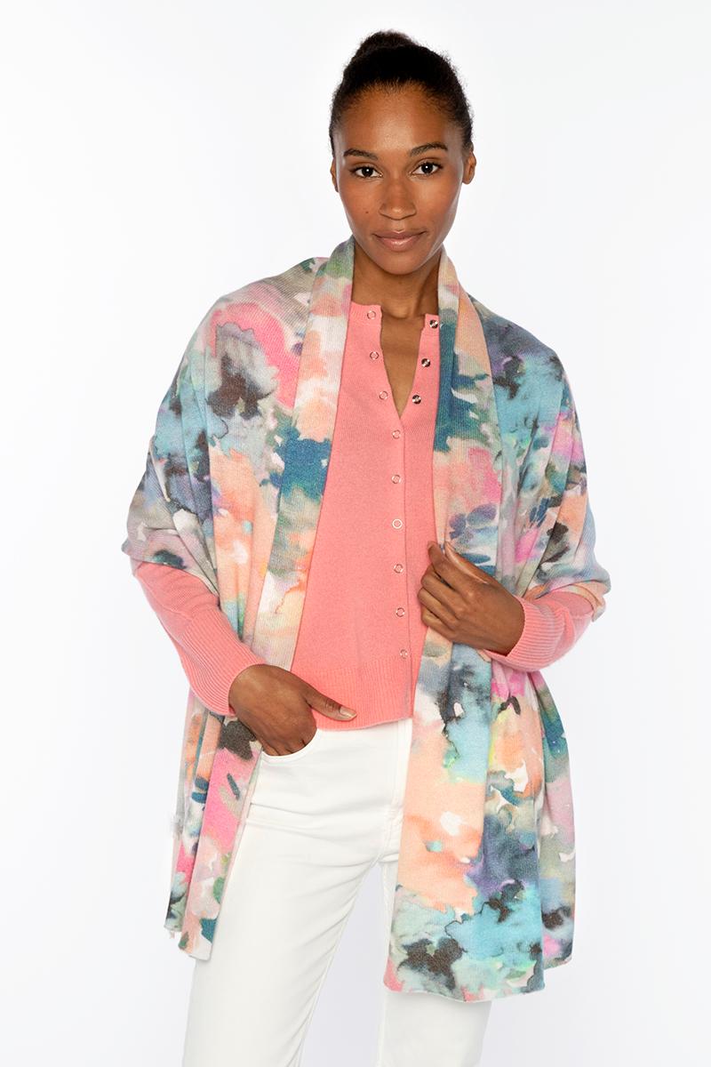 MALDIVES FLORAL PRINT WRAP
