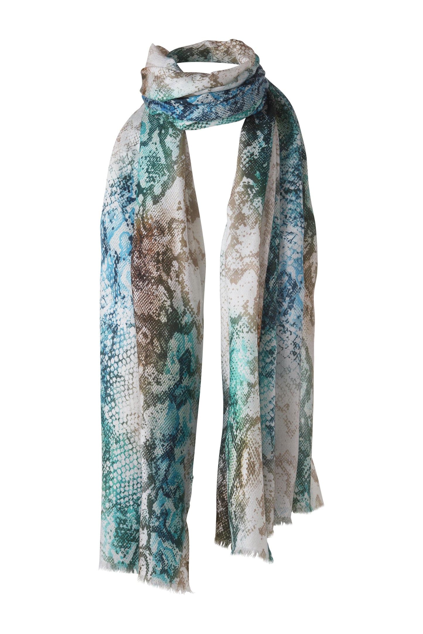 ISLAND SKIN PRINT SCARF
