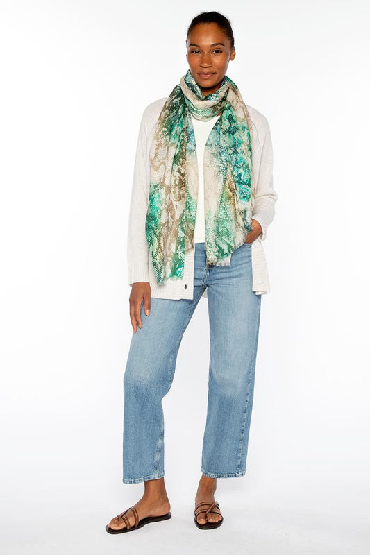 ISLAND SKIN PRINT SCARF