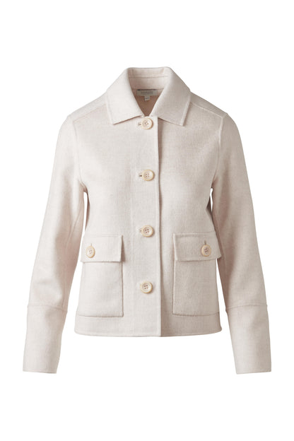 PLEAT BACK SHORT COAT