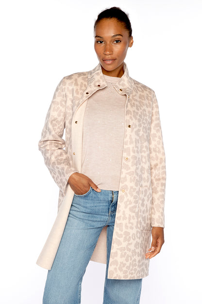 Reversible Leopard Print Coat