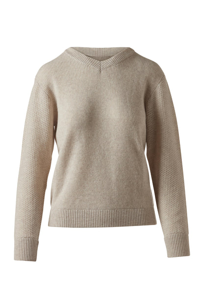 Mixed Textured Pullover Hoodie