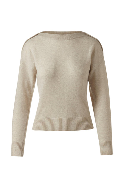 BUTTONED SHOULDER PULLOVER