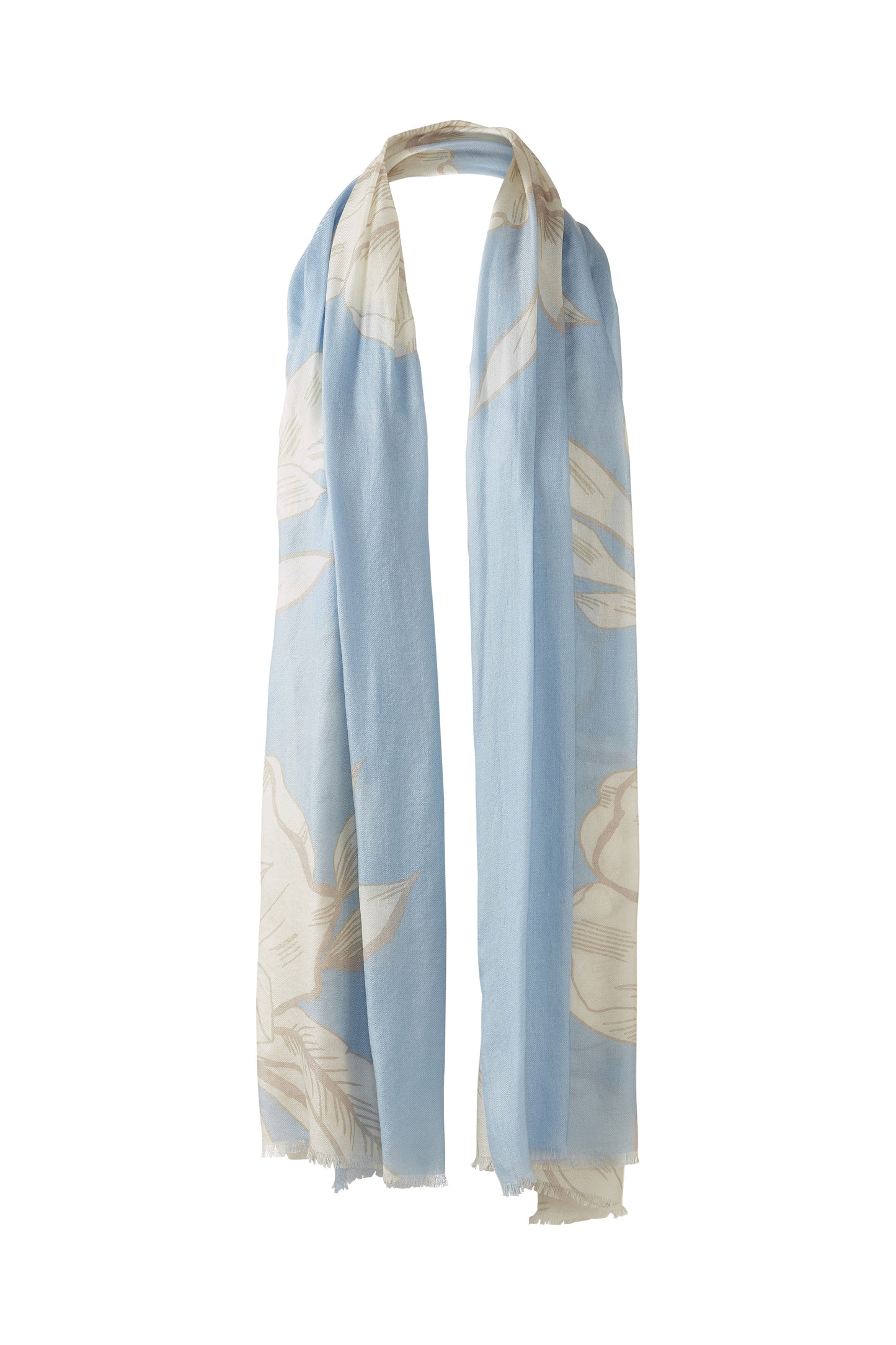 OVERSIZED BLOOMS PRINT SCARF