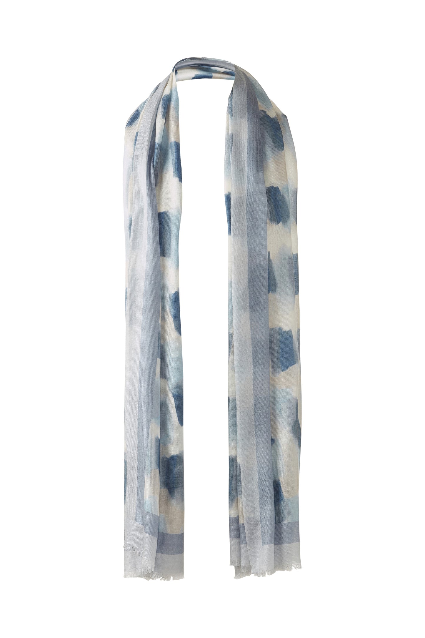BRUSHSTROKE PRINT SCARF