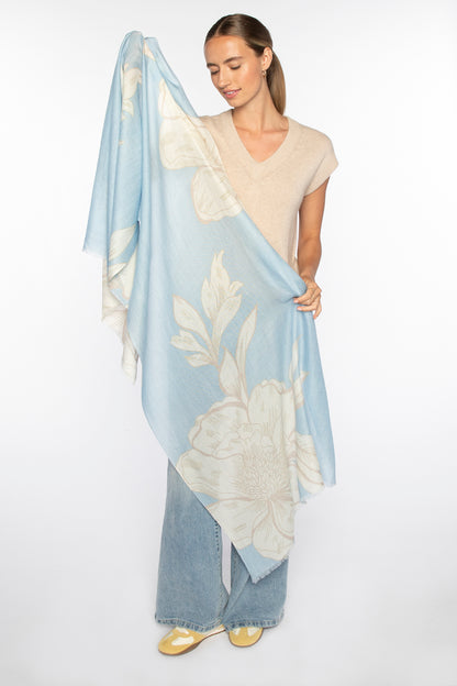Oversized Blooms Print Scarf