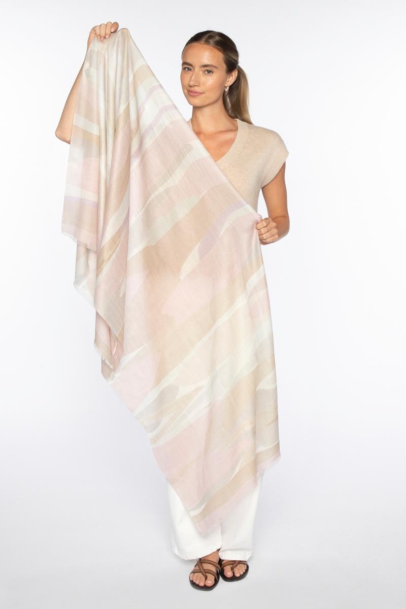 ABSTRACT LANDSCAPE PRINT SCARF