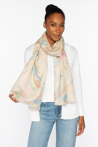 SOFT FLORAL PRINT SCARF