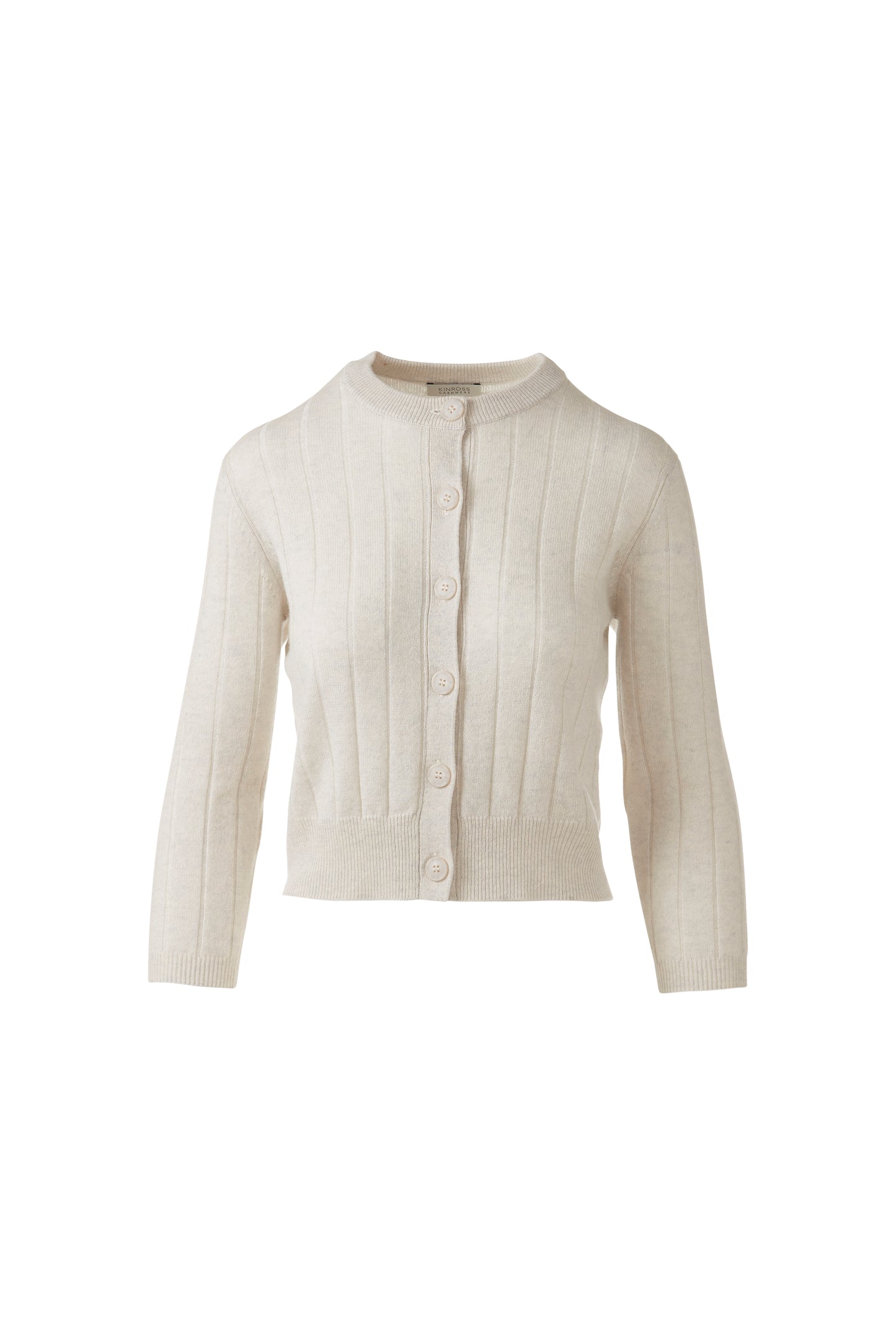 SHORT RIB CREW CARDIGAN