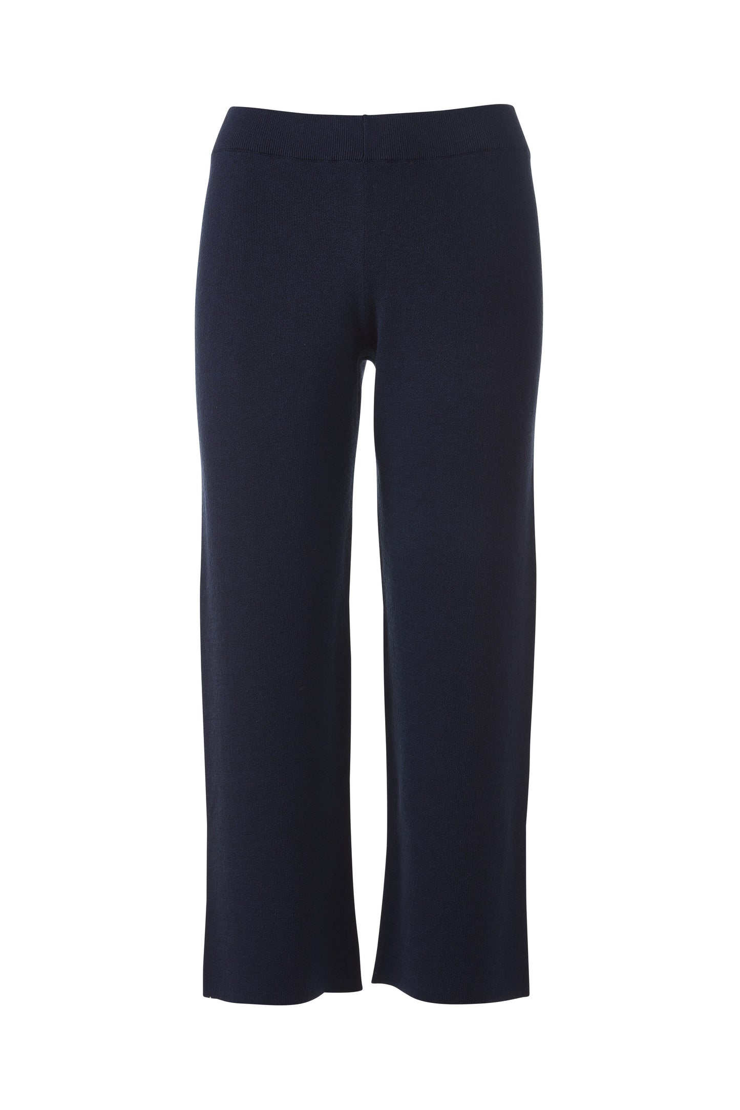 DOUBLEKNIT CROP PANT in NAVY