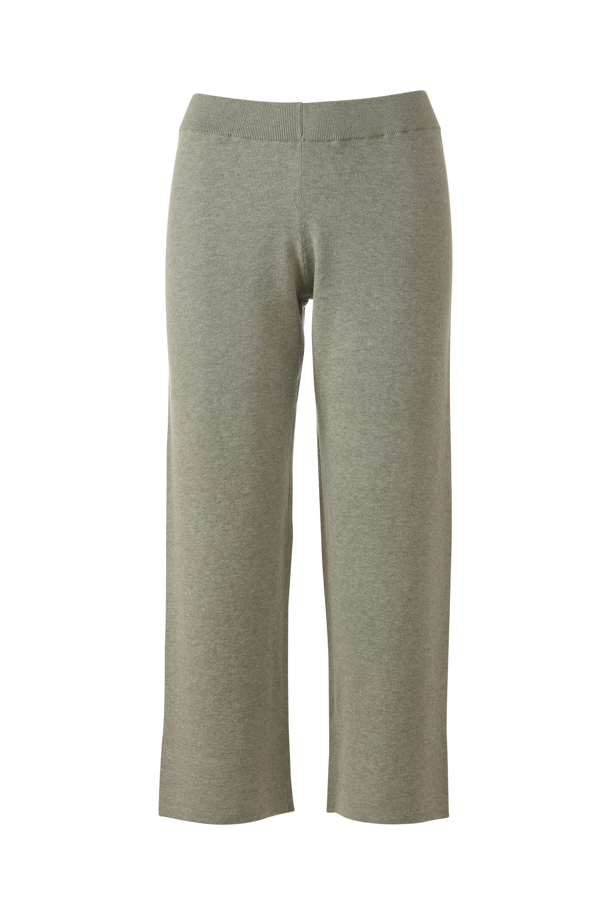 DOUBLEKNIT CROP PANT in SAGE