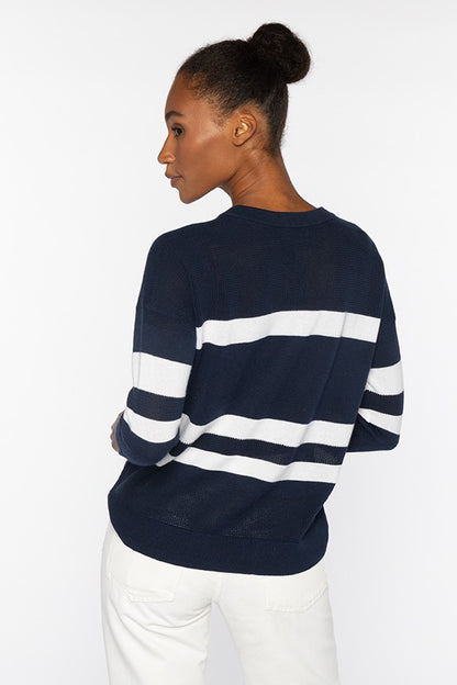 MESH STRIPE CREW - detail view
