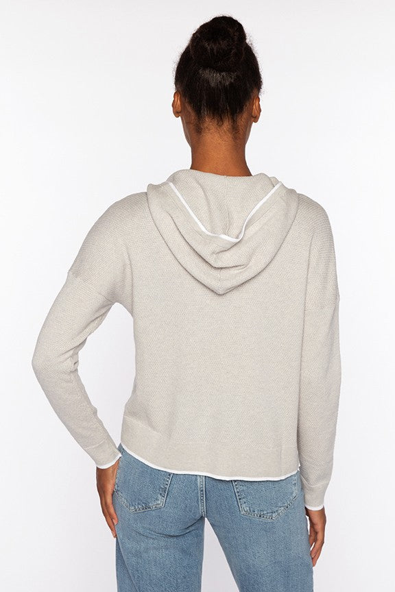 RIB PULLOVER HOODIE - detail view