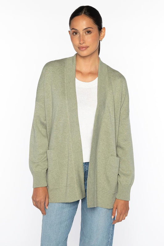 EASY TRAVEL CARDIGAN | Cotton Cashmere | Kinross Cashmere