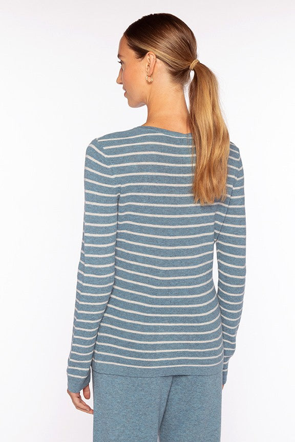 TEXTURE STRIPE CREW - detail view