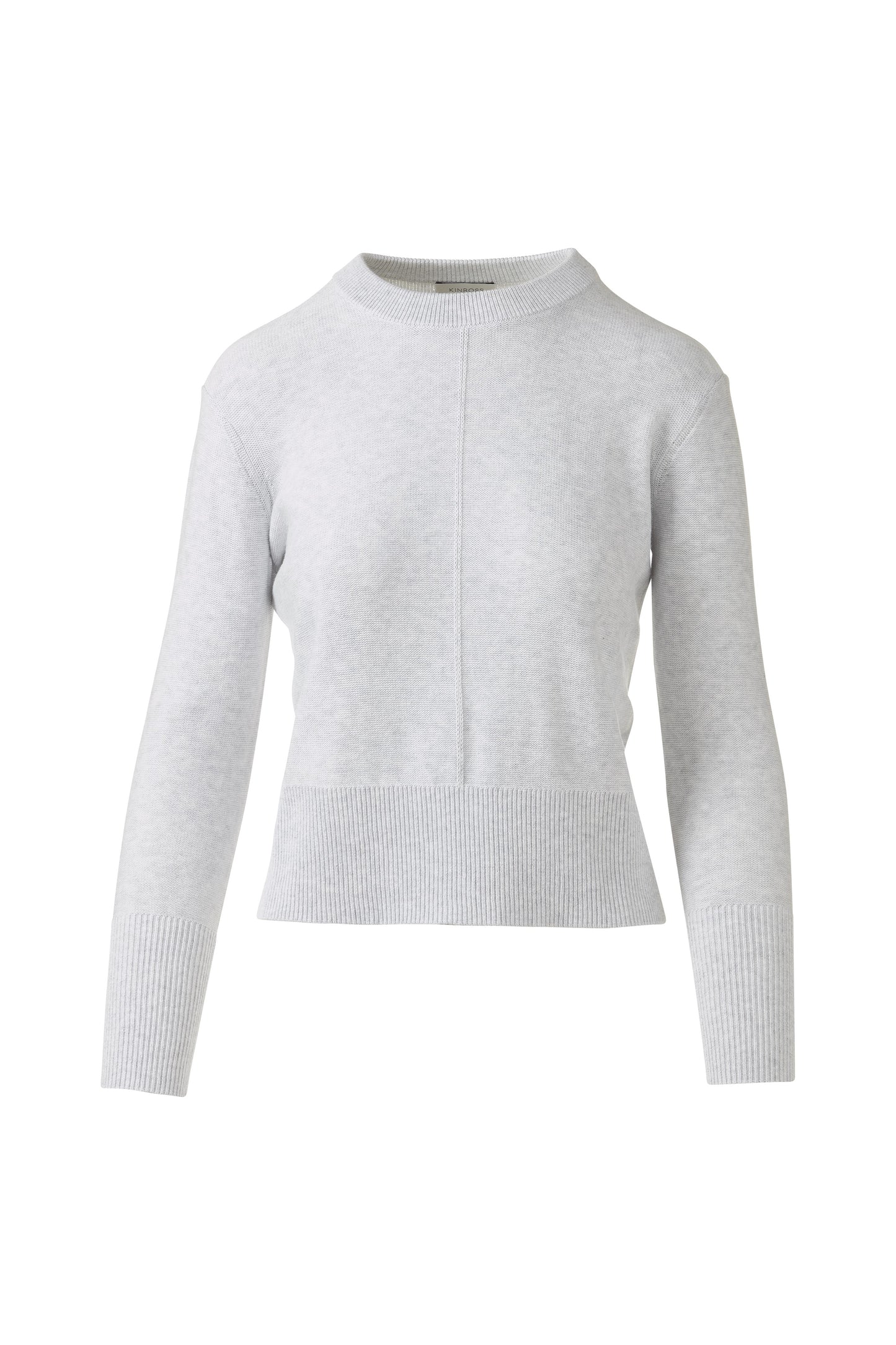 RIB TRIM CREW in DOVE