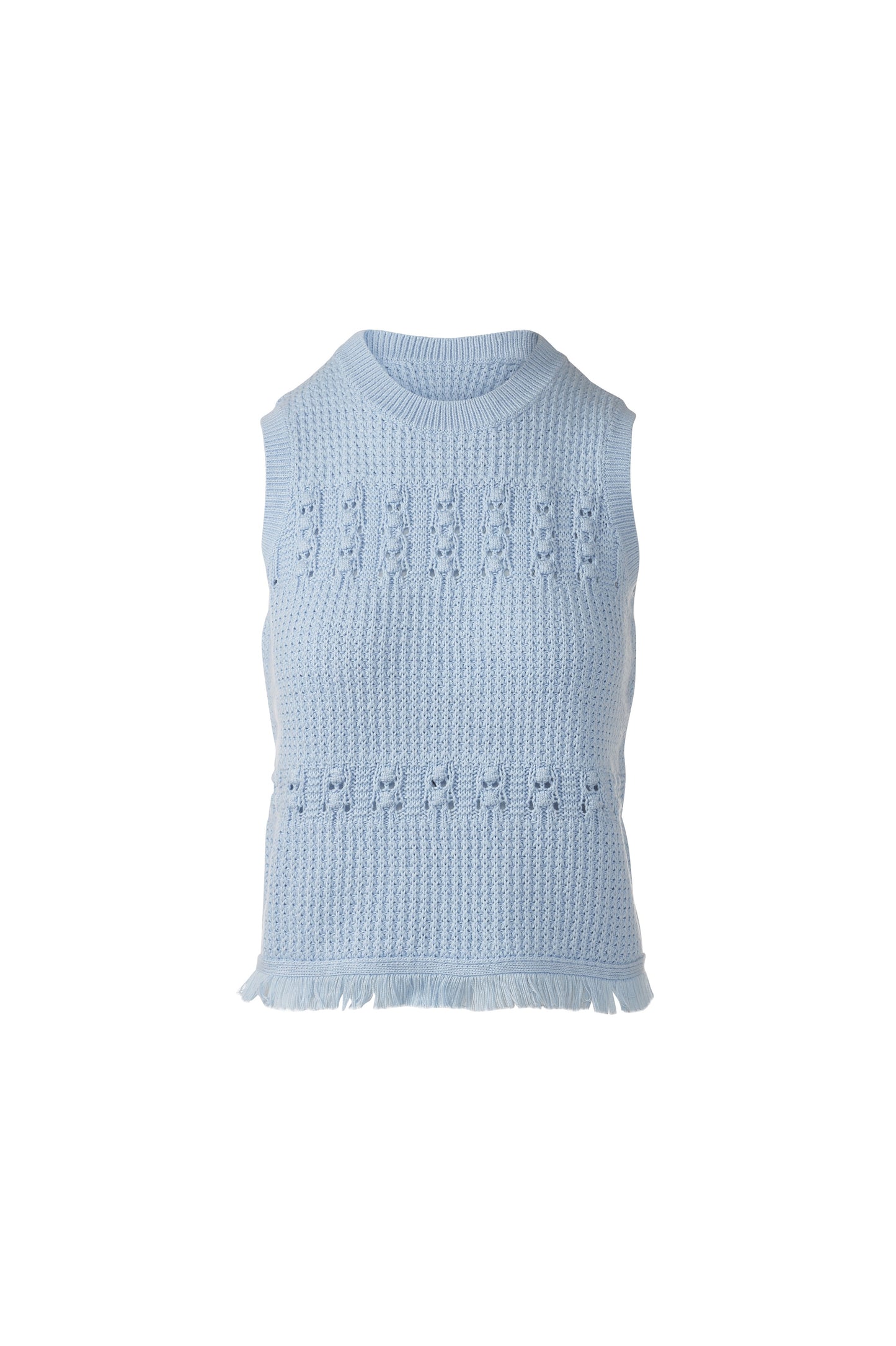 TEXTURED FRINGE S/L CREW in SKYWAY