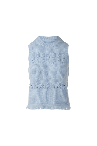 TEXTURED FRINGE S/L CREW in SKYWAY