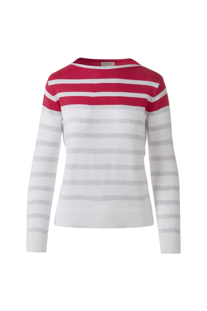STRIPED BOATNECK in DAHLIA_MULTI