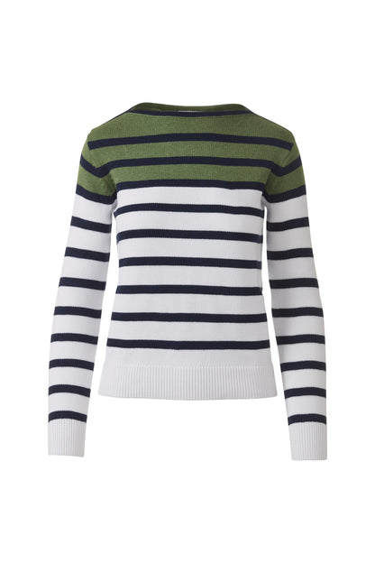 STRIPED BOATNECK in NAVY_MULTI