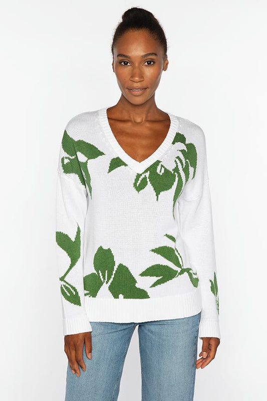 INTARSIA EASY VEE | Cotton | Kinross Cashmere