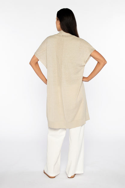 Long Sleeveless Cardigan