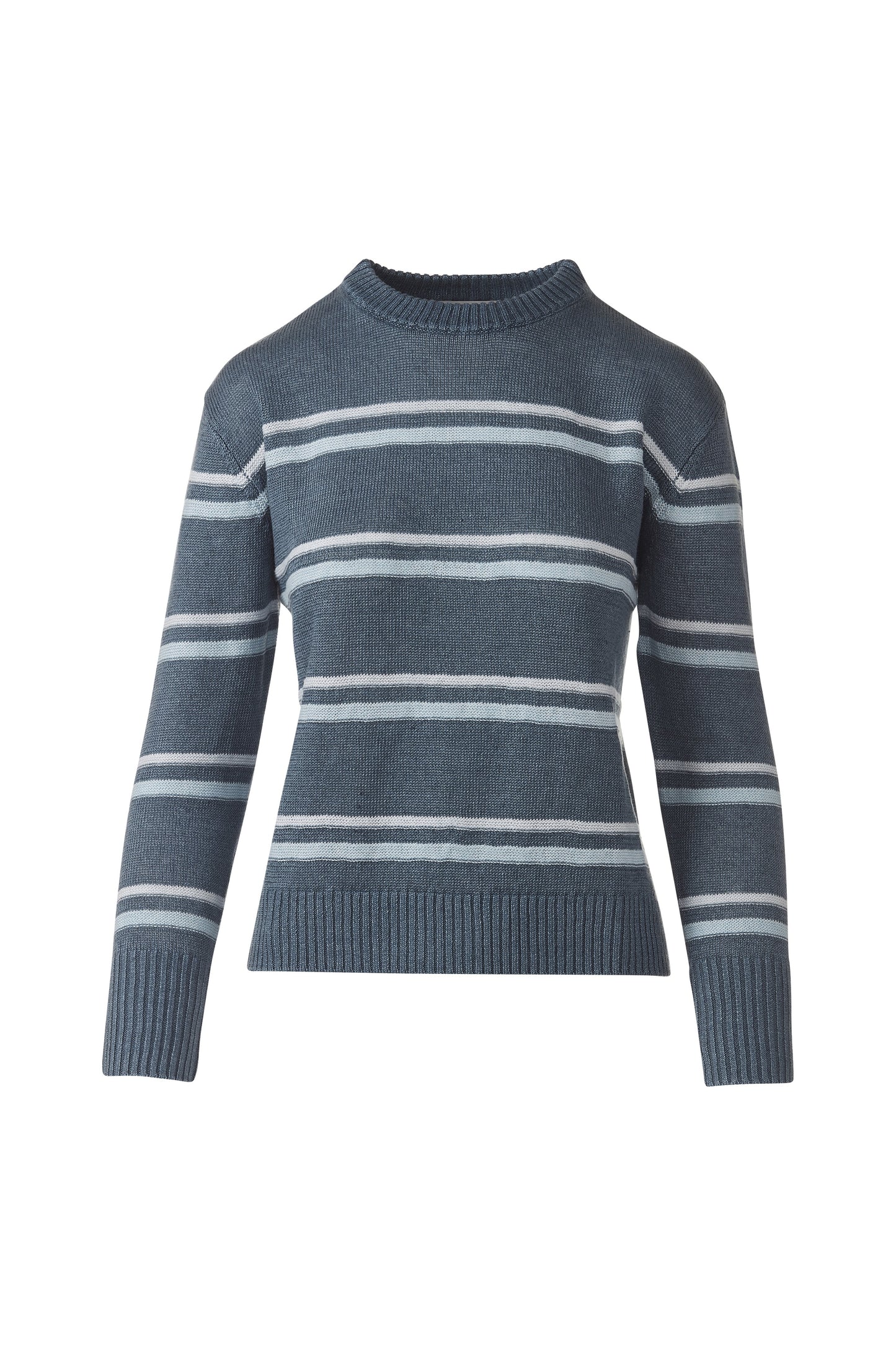 TEXTURED STRIPE CREW in INK_MULTI