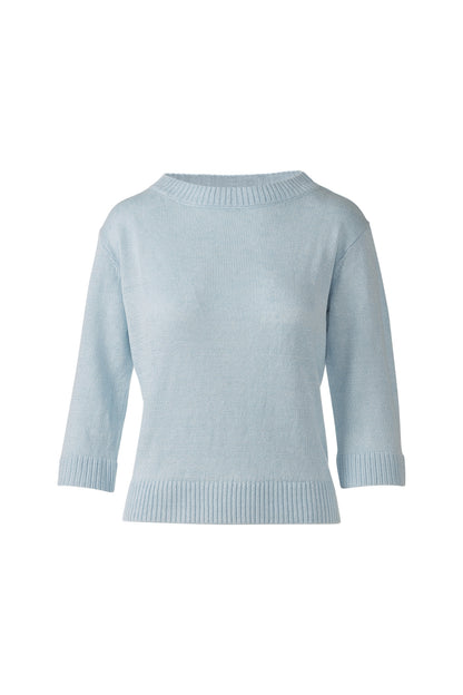 ELBOW SLEEVE PULLOVER in CRYSTAL