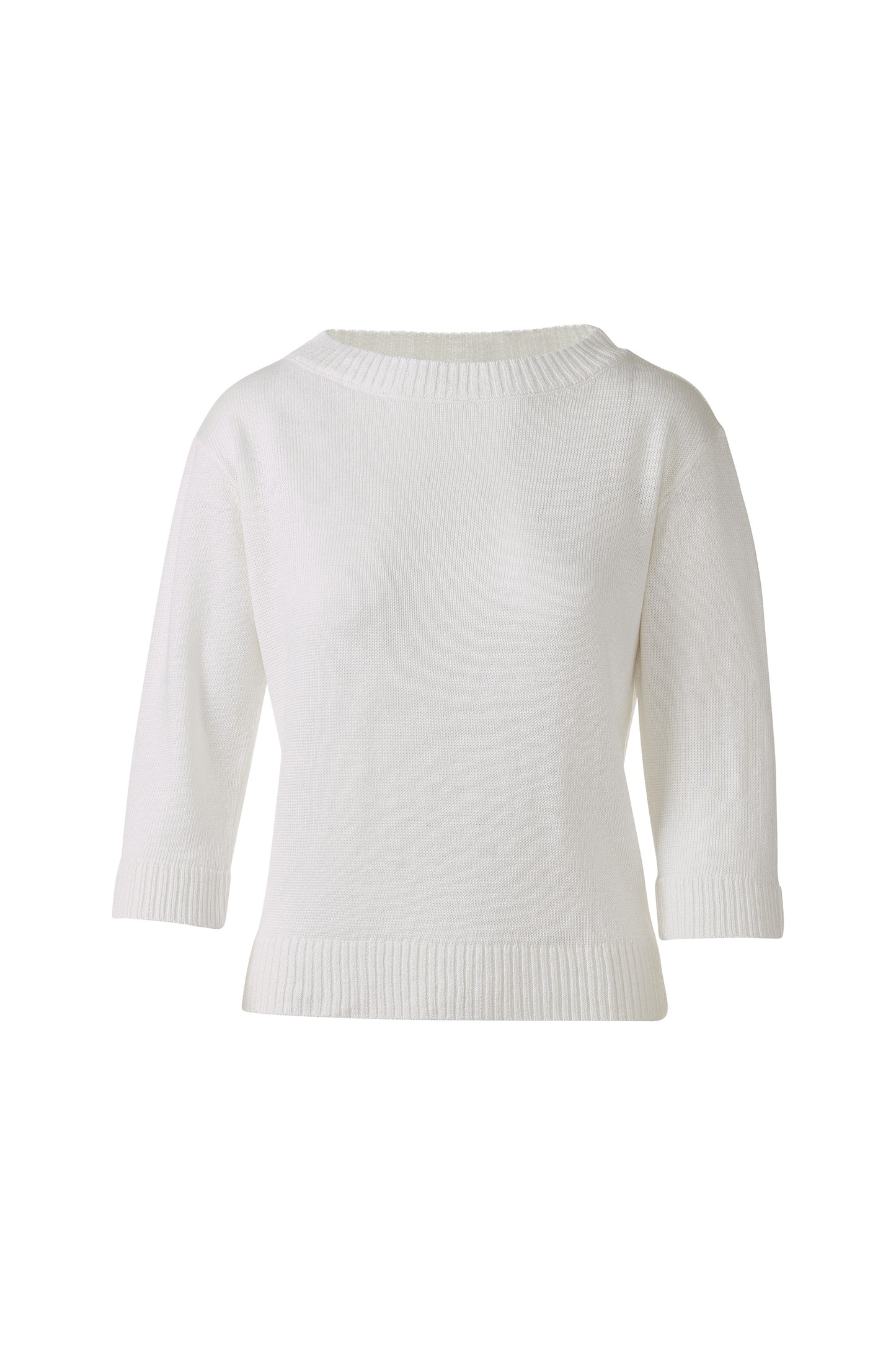 ELBOW SLEEVE PULLOVER in WHITE