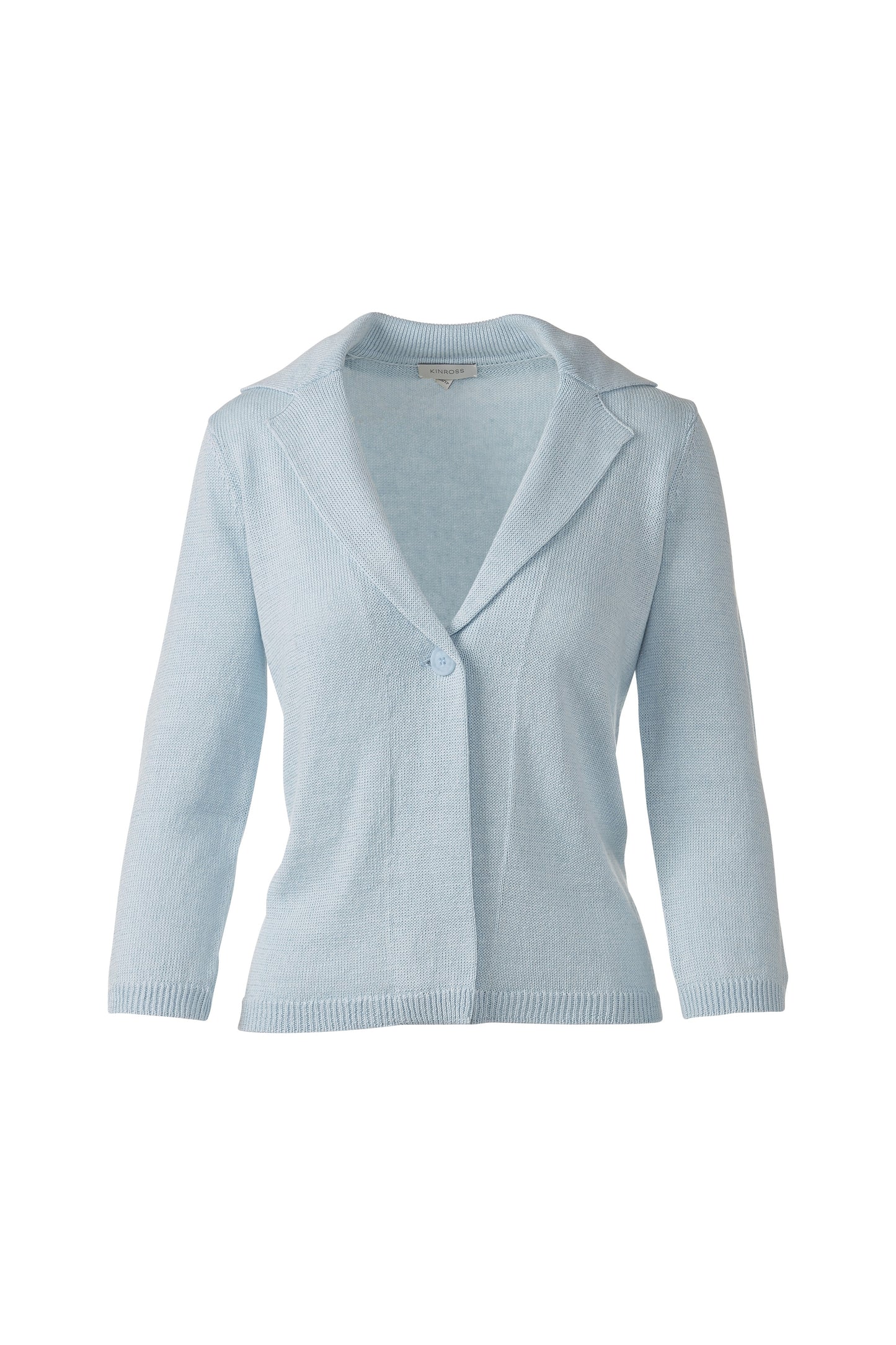 EASY NOTCH COLLAR CARDIGAN in CRYSTAL