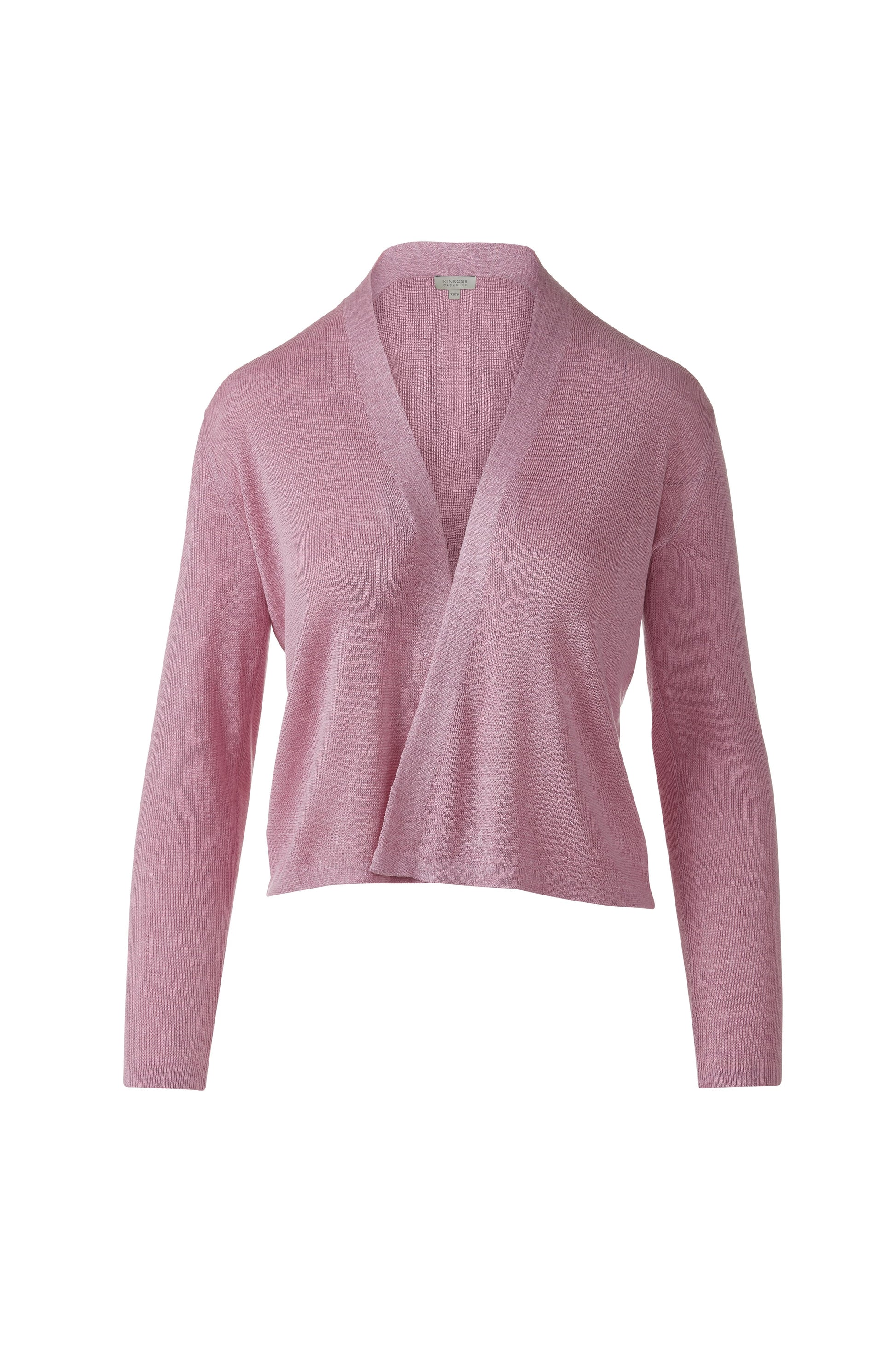 OPEN RIB CARDIGAN in BERRY