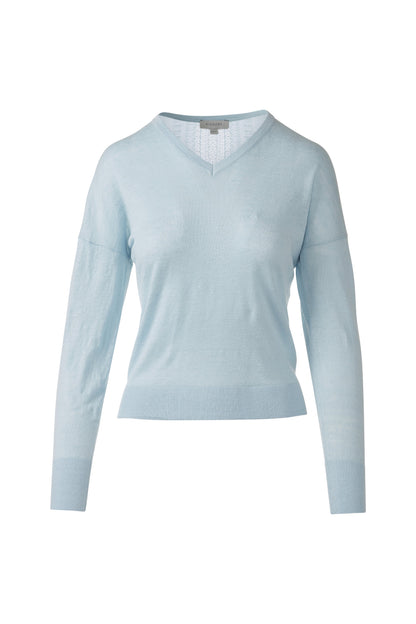 MULTI-COLOR STRIPE VEE in CRYSTAL