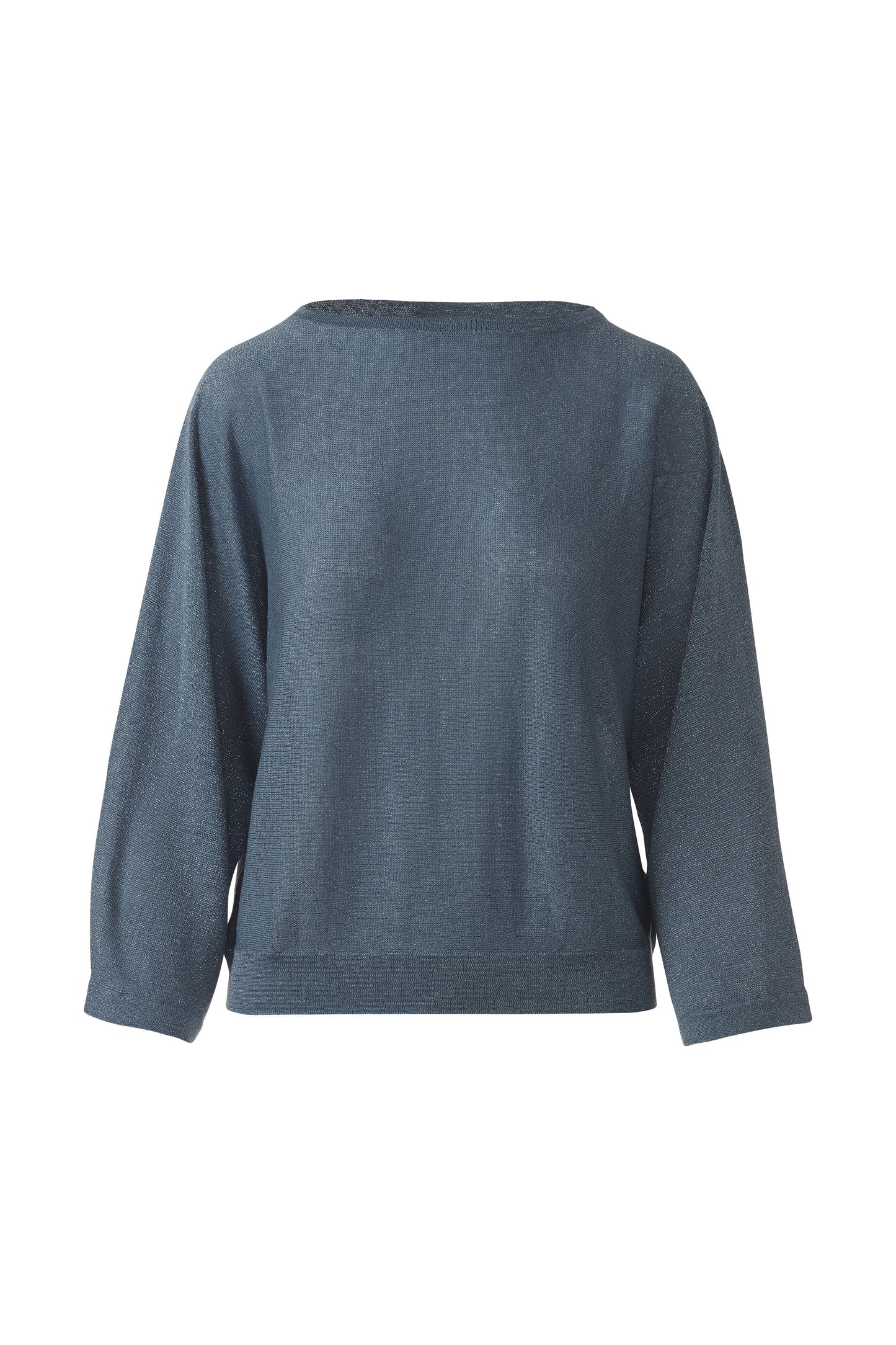 LUREX DOLMAN PULLOVER in INK