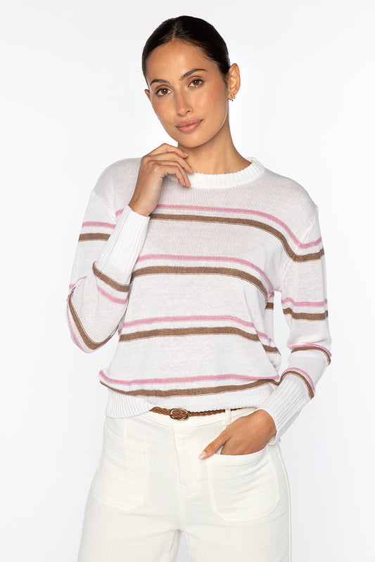 Textured Stripe Crew